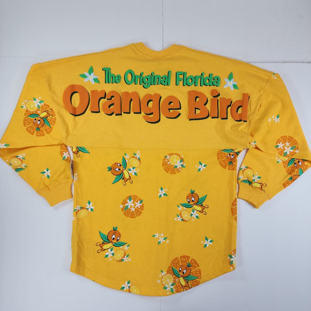 Disney Parks Orange Bird Spirit Jersey Sweatshirt Yellow XS - Picture 7 of 9